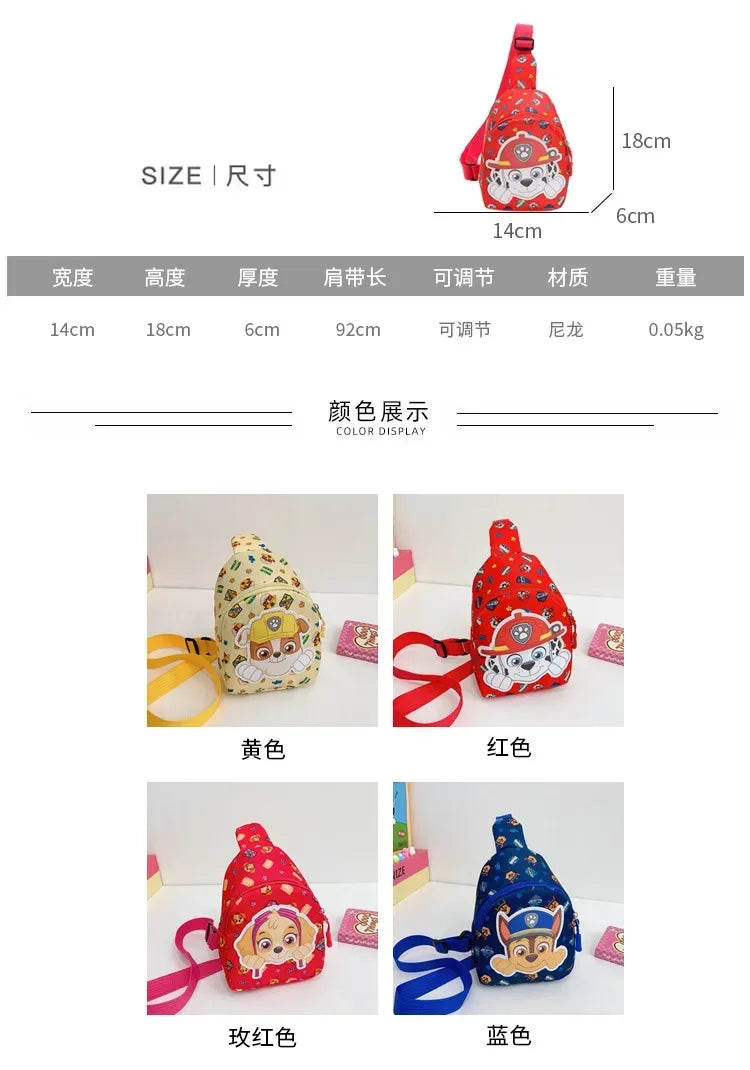 PAW Patrol New Kids Coin Wallet Cartoon Cute Boobs Bag 2025 Boys Girls Fashion Casual Crossbody Bag Gift