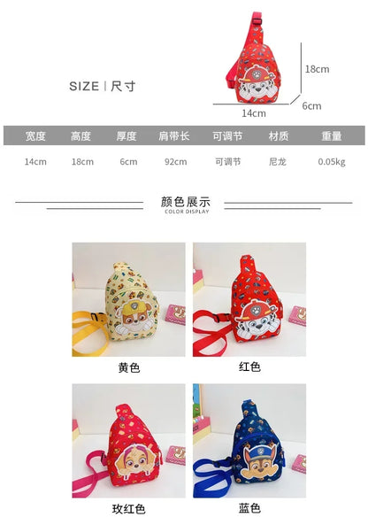 PAW Patrol New Kids Coin Wallet Cartoon Cute Boobs Bag 2025 Boys Girls Fashion Casual Crossbody Bag Gift