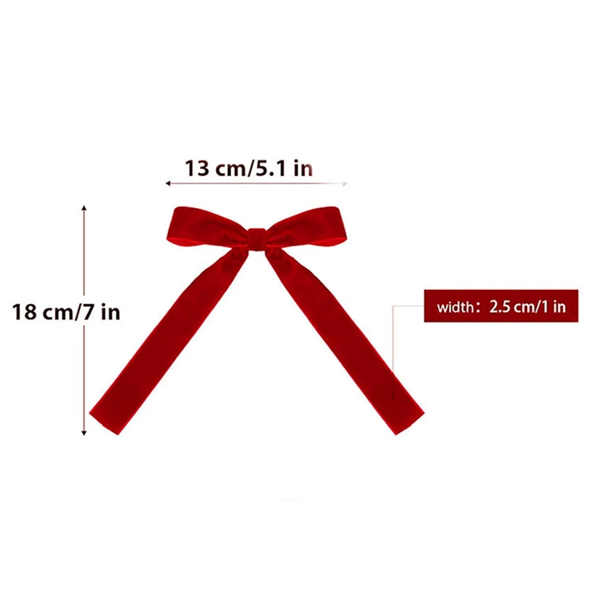 18*13CMChristmas Ribbon Bows Set Christmas Tree Decorations Gift Wrapping Bows