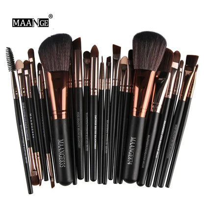 Professional Makeup Brush Set - 22 Piece Premium Cosmetic Brushes Kit for Eyeshadow & Eyeliner