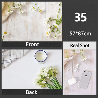 3D Double Sided Photography Backdrops 57*87cm Photos Background Props Product Food Photo Decoration Accessories Wallpaper