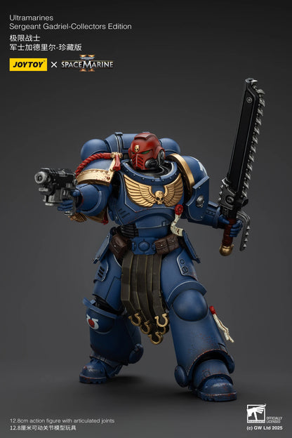 JOYTOY 1/18 Actionfigur 40K Ultramarines Lieutenant Titus Sergeant Gadriel Brother Chairon – Sammleredition