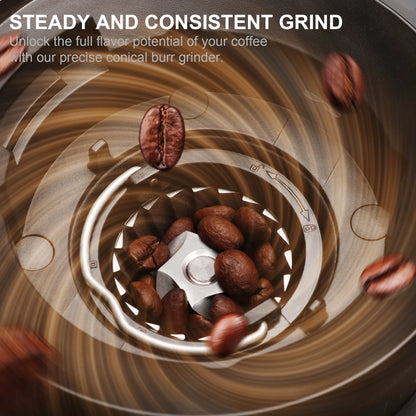 BioloMix 20 Bar Semi Automatic Powder Coffee Machine,with Milk Steam Frother Wand, for Espresso, Cappuccino, Latte and Mocha