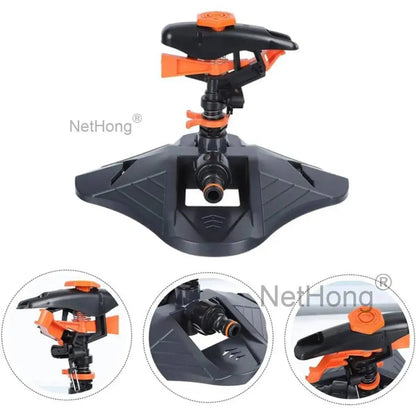 360° Water Sprinkler Lawn Irrigation Automatic Rotating For Garden Watering UK
