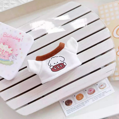 NO Doll,  For Labubu Doll Clothing Set Hat 17cm Clothes Shoes Doll DIY Accessories Training Sitting Party Games Toys Gifts