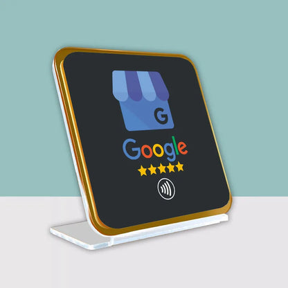 NFC Dual Chips Acrylic Restaurant Table Display Stand for Google+Instagram Google+Facebook Social Media