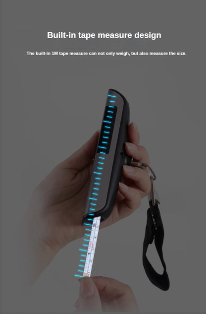 IHOYI Portable Electronic Scale, Household Small 50kg Portable Mini Spring Hook Weighing, High-Precision Luggage Weighing Device