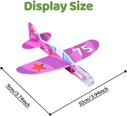 10/100Pcs Kids Party Supplies DIY Multicolor Foam Airplane Boys Birthday Party Souvenirs Pinata Filler Kindergarten Prize Toys