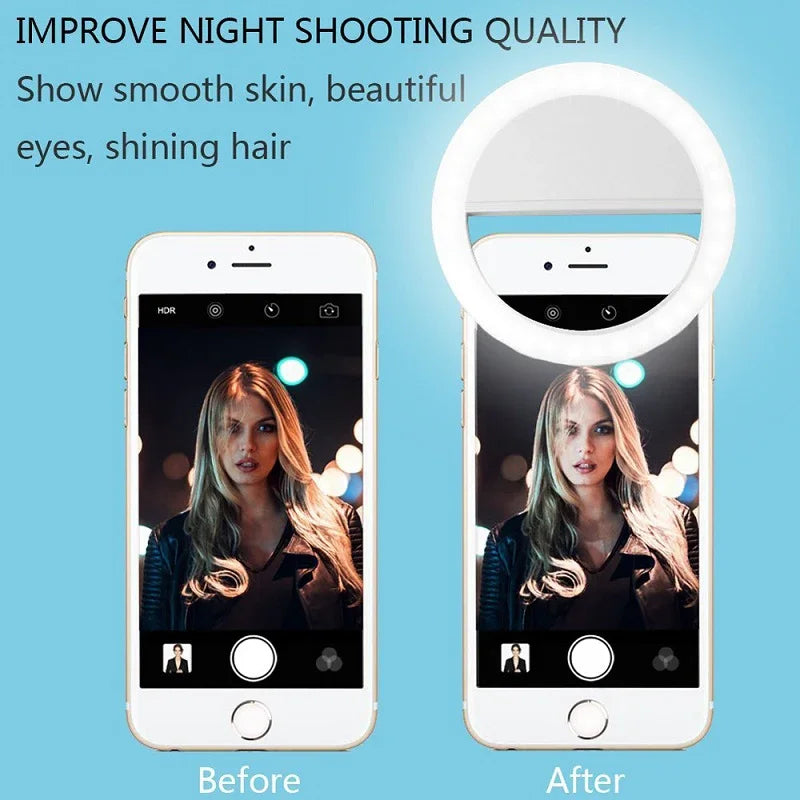 Live Broadcast Fill Light Phone Self Shot live Broadcast Light Whitening indoor Camera Small Portable For Tiktok Shooting Props