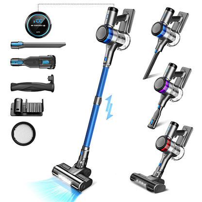 INSE S9X Cordless Vacuum Cleaner 45Kpa Stick Vacuum with LED Display 55min Runtime 4 Suction Modes Smart Adjustment Home Applian