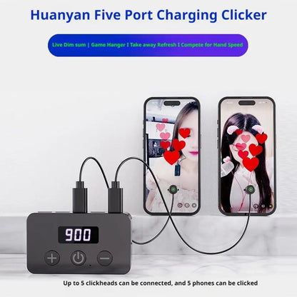 Mobile Phone Connector Phone Screen Auto Clicker Physical Silent Rapid Tapping Device Universal For Live Broadcast