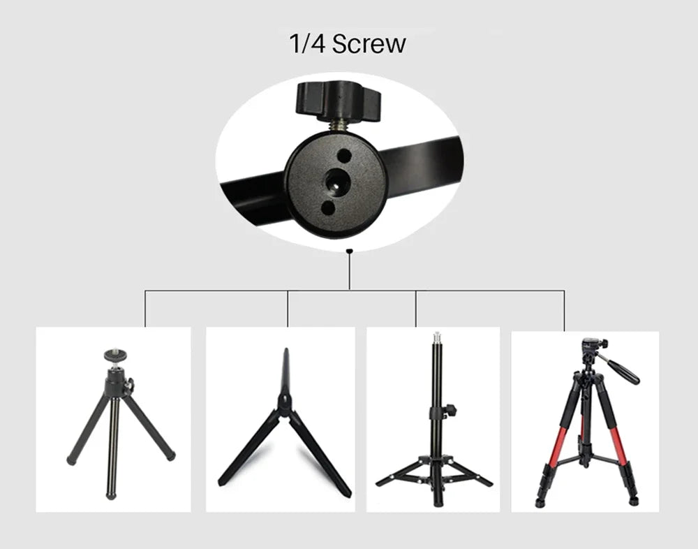 10" 26cm Dimmable LED Ring Light Kit with Tripod – 120 Beads USB Selfie & Live Streaming Lamp for Photography, Video & Makeup