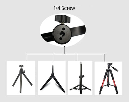 10" 26cm Dimmable LED Ring Light Kit with Tripod – 120 Beads USB Selfie & Live Streaming Lamp for Photography, Video & Makeup