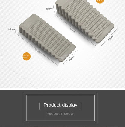 Safety Silicone Door Stop Block Wedge  Stop Door Stopper Home Offices Door Rear Retainer Impact Stopper Rubber Stops No Drill