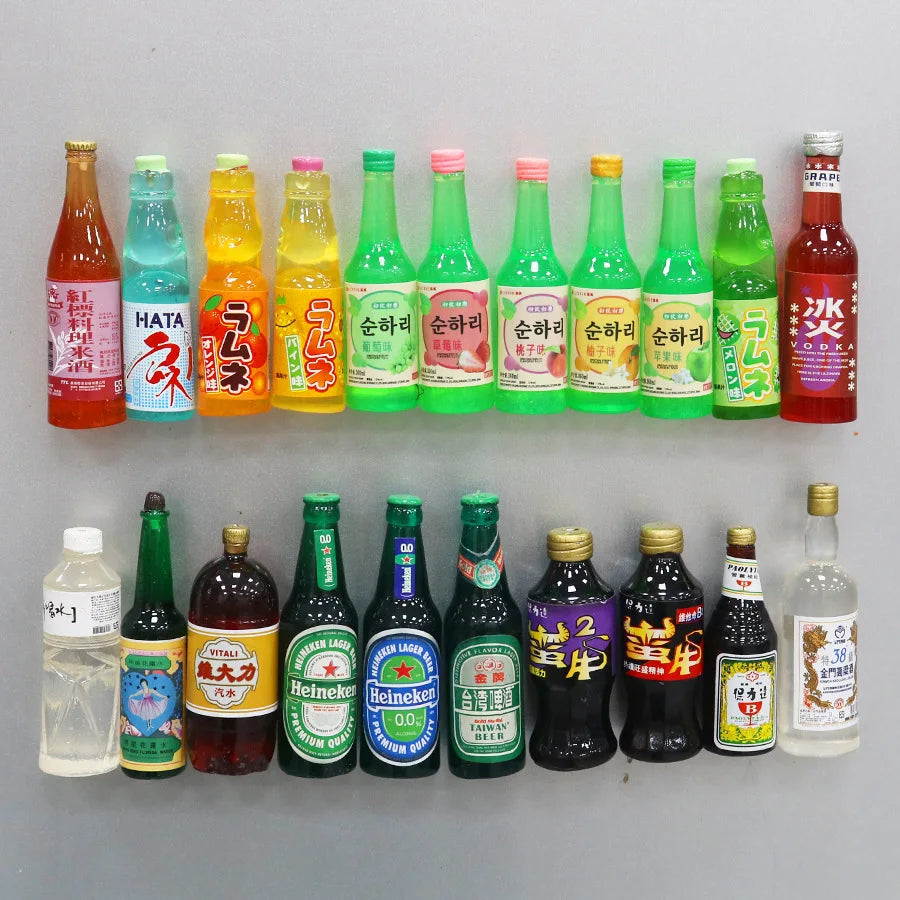 South Korean Ins Cute And Interesting Simulation Of Small Snacks Miniature Refrigerator Sticker Magnetic Magnet Decoration Gift