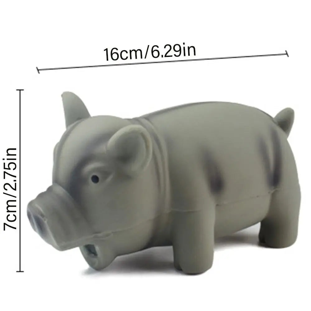 1PC Rubber Sound Pig Grunting Squeak Latex Pet Chew Toys for Dog Squeaker Chew Training Puppy Supplies Pet Products