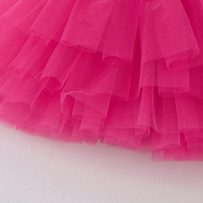 Baby Girl Princess Tutu Dress Sleeveless Infant Toddler Puffy Ballet Dress Black Pink White Party Dance Baby Clothes 1-8Y