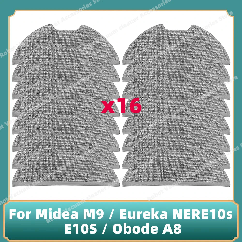 Compatible For Midea M9 / Eureka E20 Plus / Eureka NERE10s E10S / Obode A8 / VCR S10 Plus Main Side Brush Filter Mop Cloth Parts