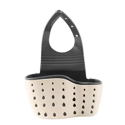 Kitchen Sink Storage Hanging Basket Plastic Dishwashing Sponge Hanging Bag Pool Drain Rack Storage Rack Faucet Drain Basket
