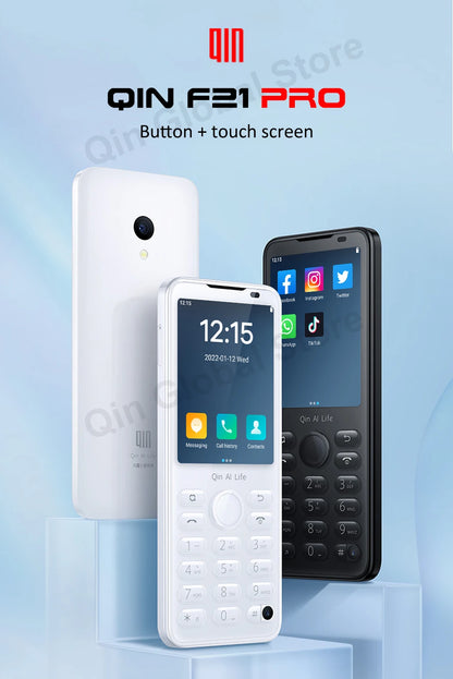 New Qin F21 Pro Smart Touch Screen Phone Wifi +2.8 Inch 3GB + 32GB / 4GB 64GB Bluetooth 5.0 480*640 Global Verison Phone