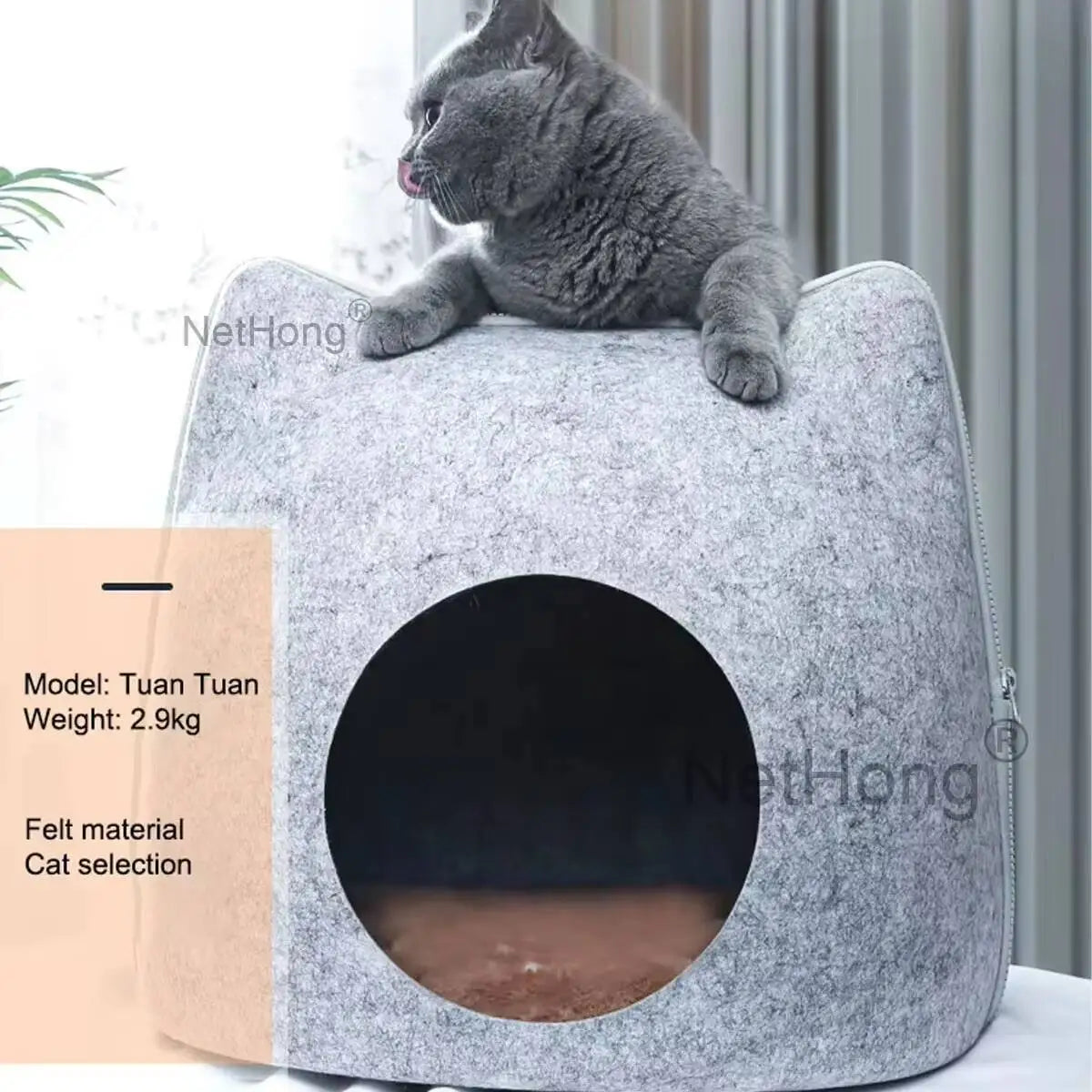 Pet Bed Stool Kitten Dog Puppy Hideaway Cat Sleeping Cave Nest House
