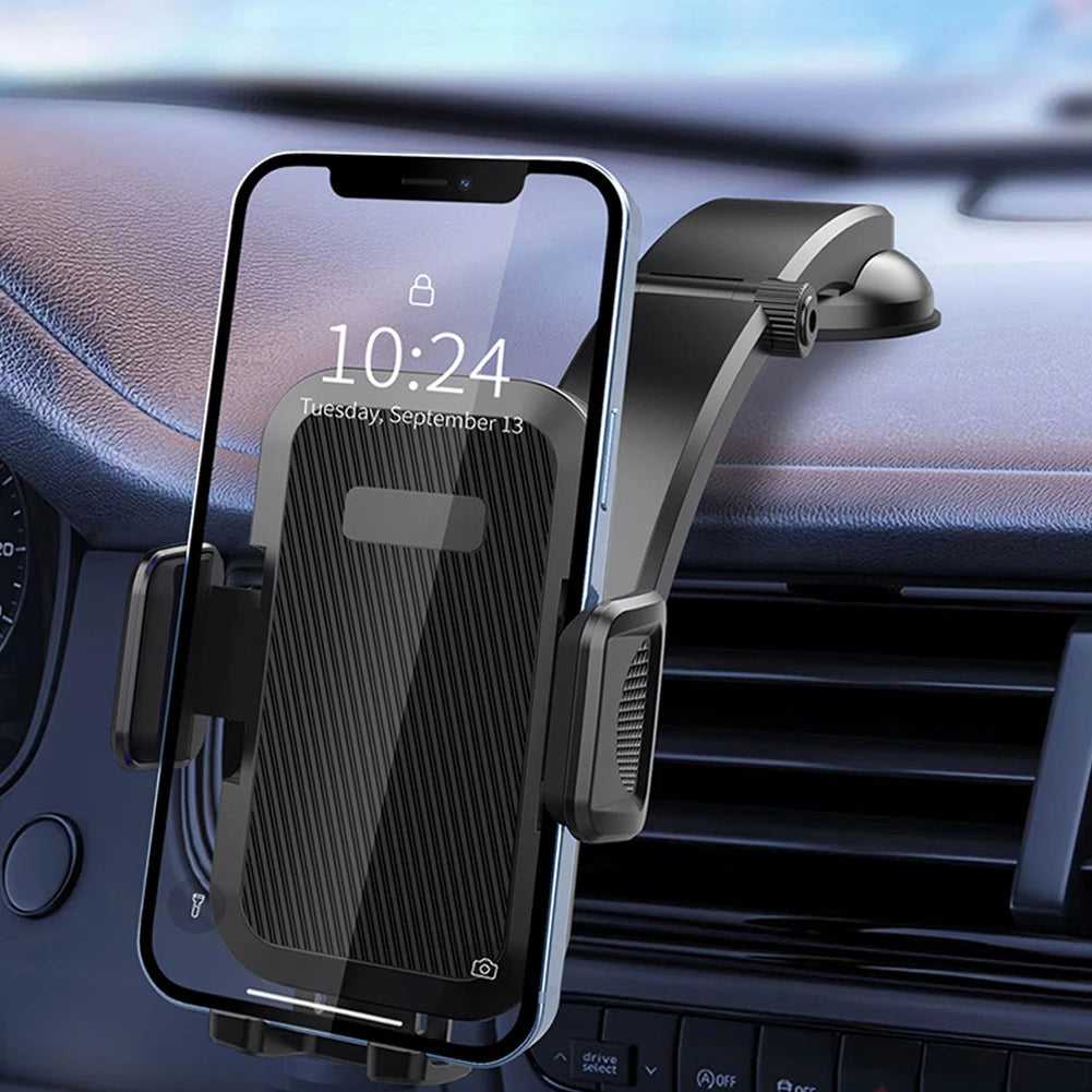 Suction Cup Car Phone Holder 360° Rotation Cell Phone Support Universal Auto Smartphone Stand for Cellphones Width 50-100mm