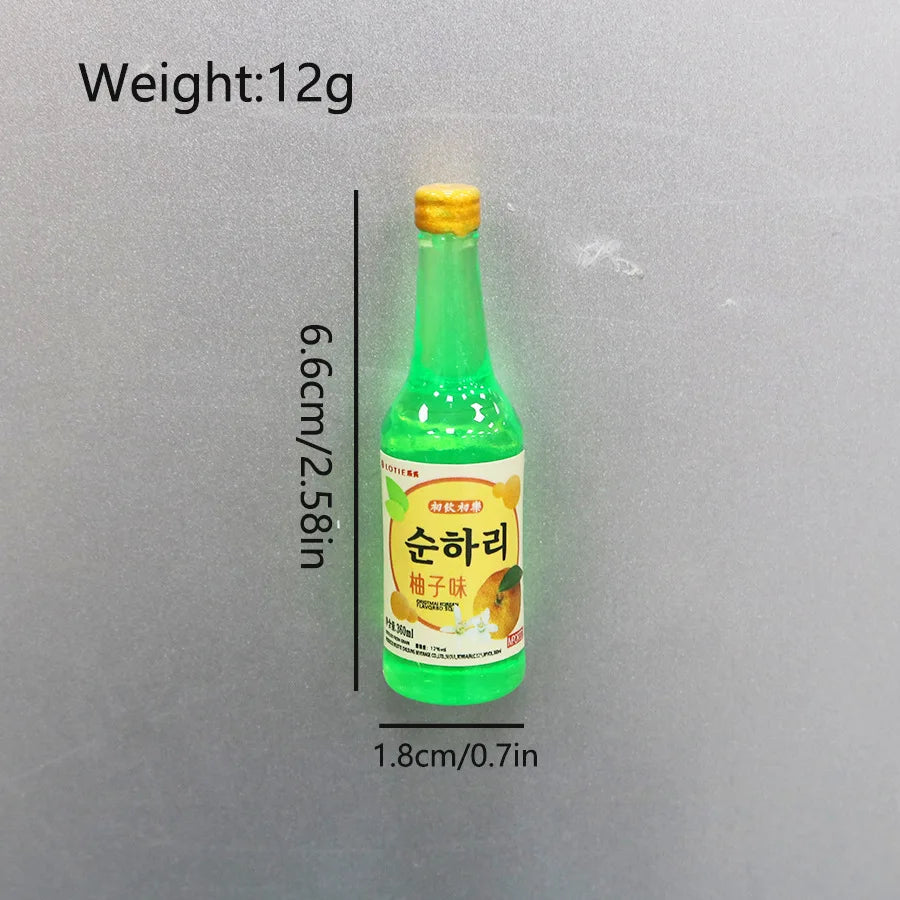 South Korean Ins Cute And Interesting Simulation Of Small Snacks Miniature Refrigerator Sticker Magnetic Magnet Decoration Gift