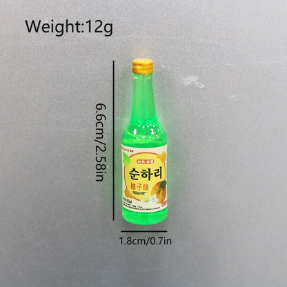 South Korean Ins Cute And Interesting Simulation Of Small Snacks Miniature Refrigerator Sticker Magnetic Magnet Decoration Gift