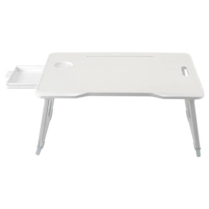 Foldable portable laptop bed desk with drawer for laptop, 60cmW x 42cmD x 28cmH
