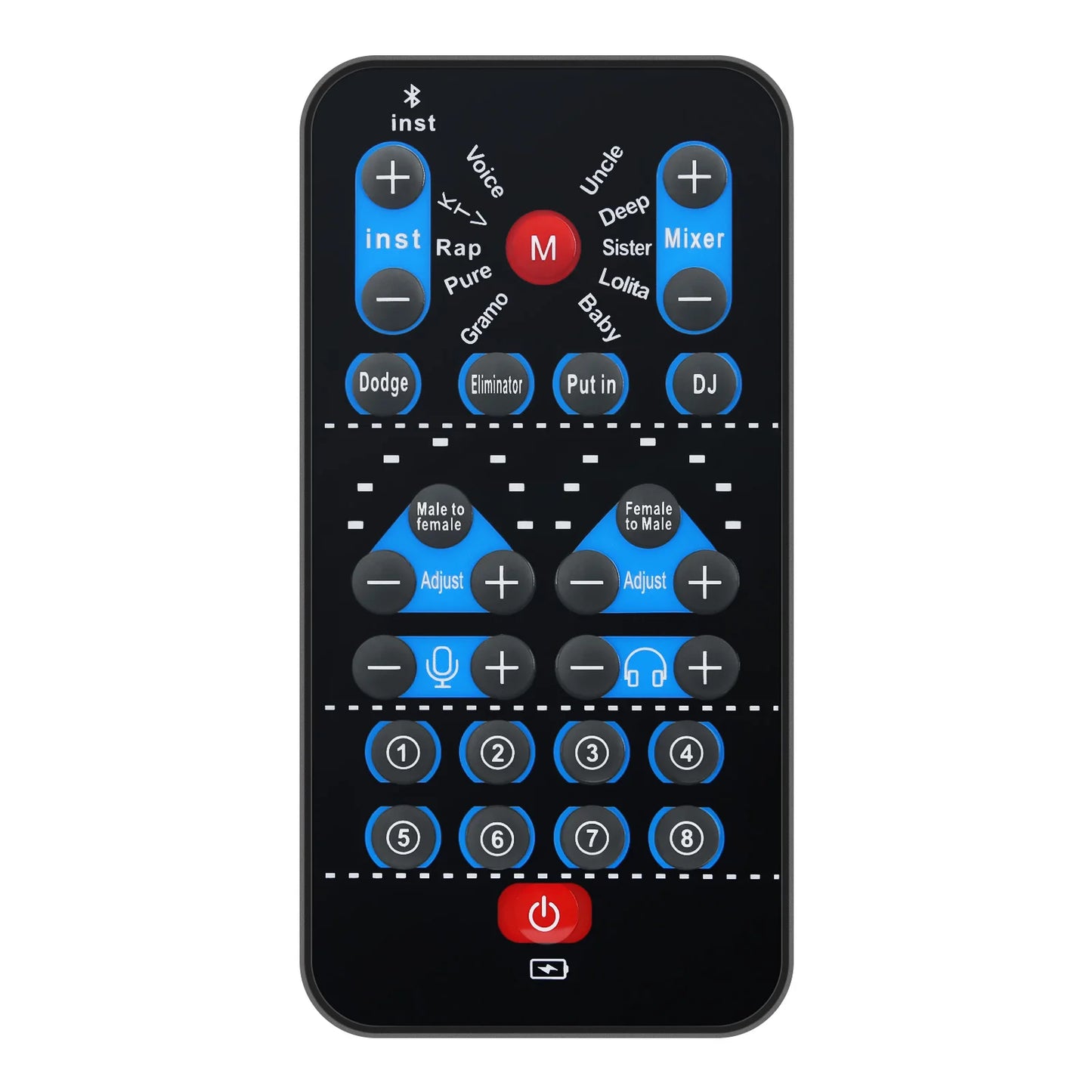 M10 Voice Changer Device Karaoke Function Male Female Voice Switch Universal Portable Sound Changer Card Fine Tuning for Live