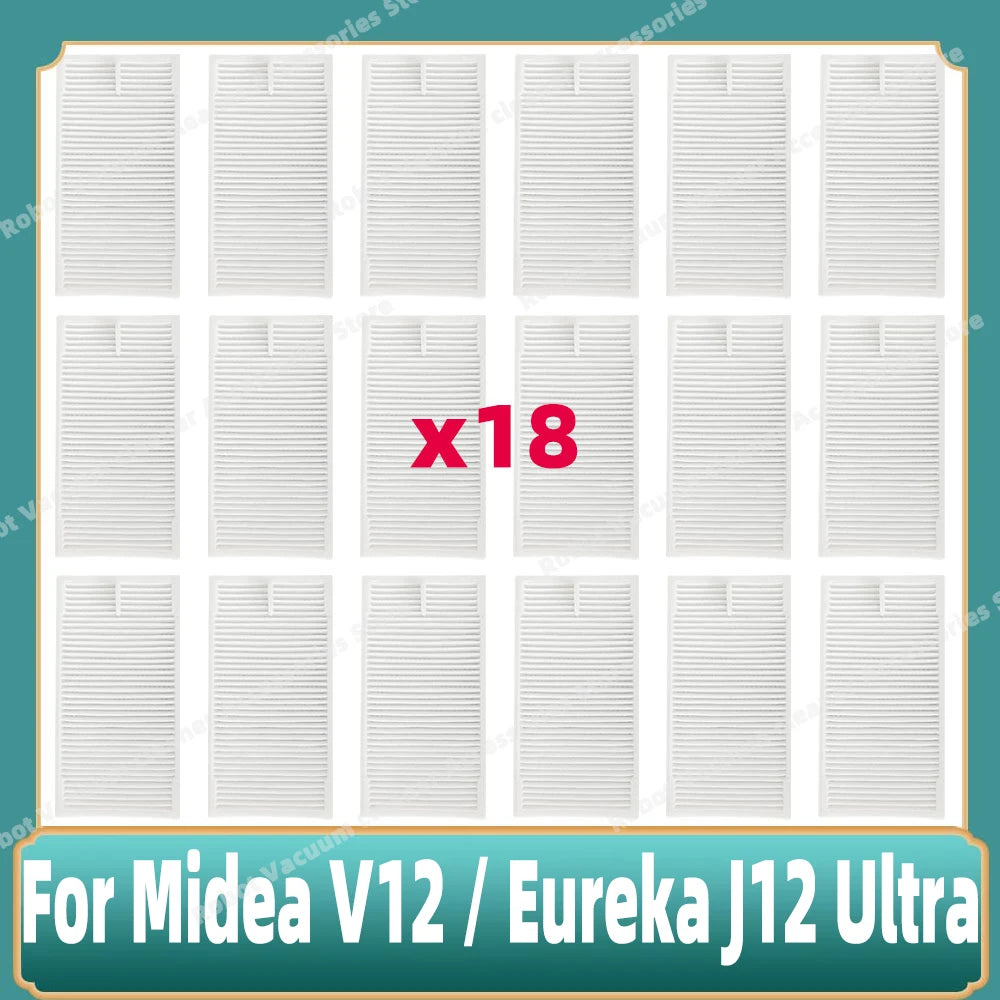 Compatible For 미디어 Midea V12 / Eureka J12 Ultra Main Side Brush Mop Cloth Filter Dust Bag Accessories Spare Replacement Parts