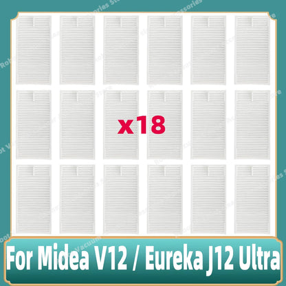 Compatible For 미디어 Midea V12 / Eureka J12 Ultra Main Side Brush Mop Cloth Filter Dust Bag Accessories Spare Replacement Parts