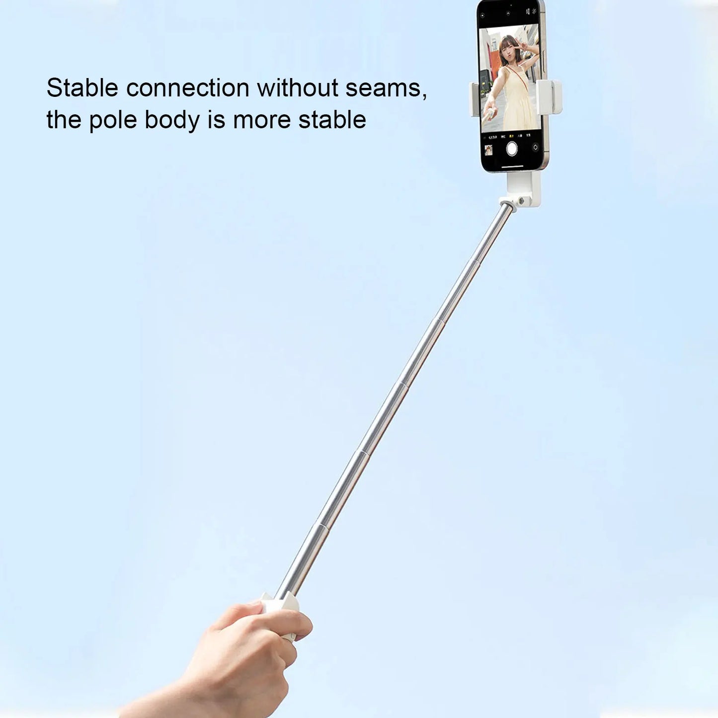 Extendable Phone Selfie Stick Bluetooth Remote Portable Selfie Stick for Photo Video Vlog Live Streaming 360 Degree Rotating