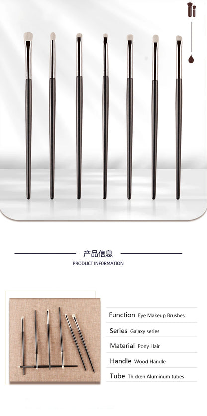 1pc White Pony Hair Eyeshadow Makeup brushes Small Smudge Precision Crease Detail Bevel Eye Shadow Make up brush Liner Lip