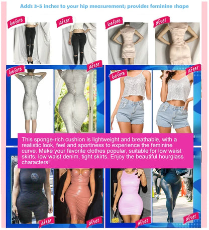 Sponge Padded Women Butt Hip Up Padded Enhancer Crossdresser Shorts High Waist Trainer Shaper Hip Pads Enhancer Booty Lifter