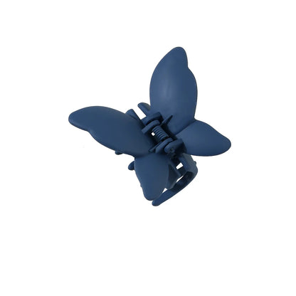 Matte Butterfly Hair Claw Solid Simple Ponytail Holders Barrettes Sweet Fairy Hair Clip Elegant Hairpin Claw Styling Accessories