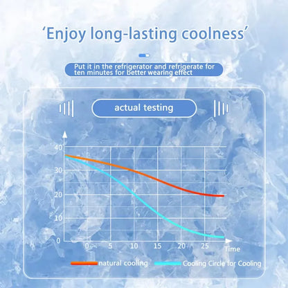 Summer Cooling Ice Circle Prevent Heatstroke Cooling PCM Ice Cushion Reusable Neck Cooler ﻿Outdoor Sports Travel Cooling Ring