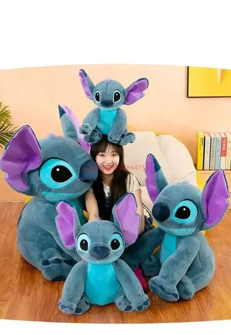 New Disney Giant Size Lilo&stitch Plush Stuffed Doll Animal Couple Cartoon Sleeping Pillow Softmaterial Toy For Christmas Gif