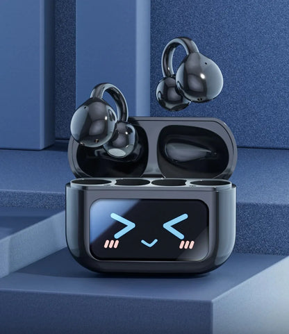 Touch Screen Bluetooth Headphones 144 Languages Real-time Translation Headphones Wireless Open Ear Clips Sports Gaming Earphone