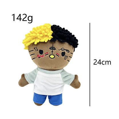 New Hello Kitty Ken Carson Rapper Trippie Taylors Plush Toy Doll with Clothes Stuffed Soft Plush Toys Fans Collect Gifts