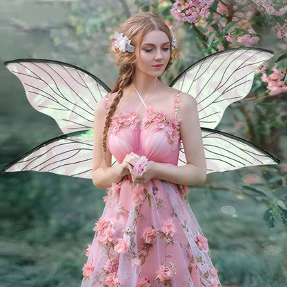 Butterfly Fairy Wings Costume Women Girls Princess Elf Angel Wing for Halloween Party Favor Cosplay Costume Dress Up Props