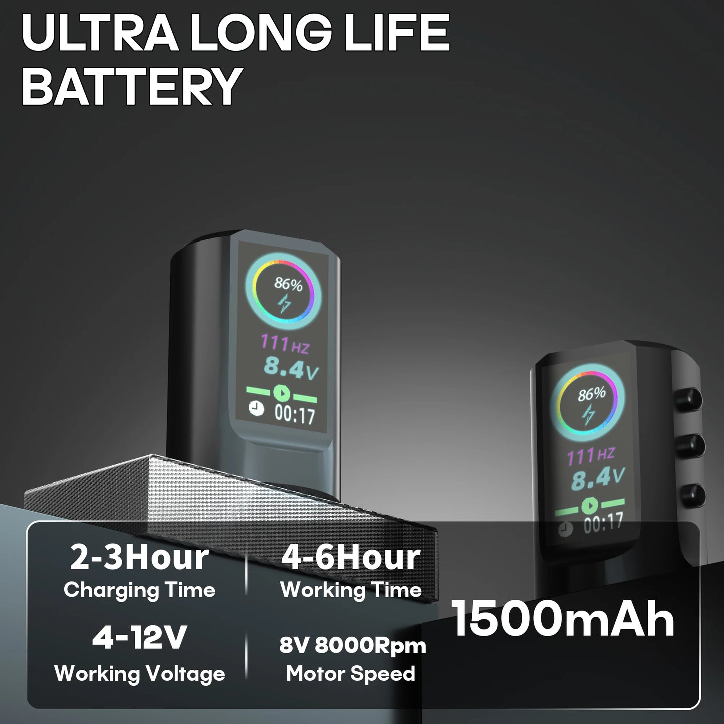 Tattoo Kit POSEIDON Tattoo Pen Kit For Permanent Makeup Tattoo Machine Kit Black Wireless Tattoo Power Supply Tattoo Gun Kit