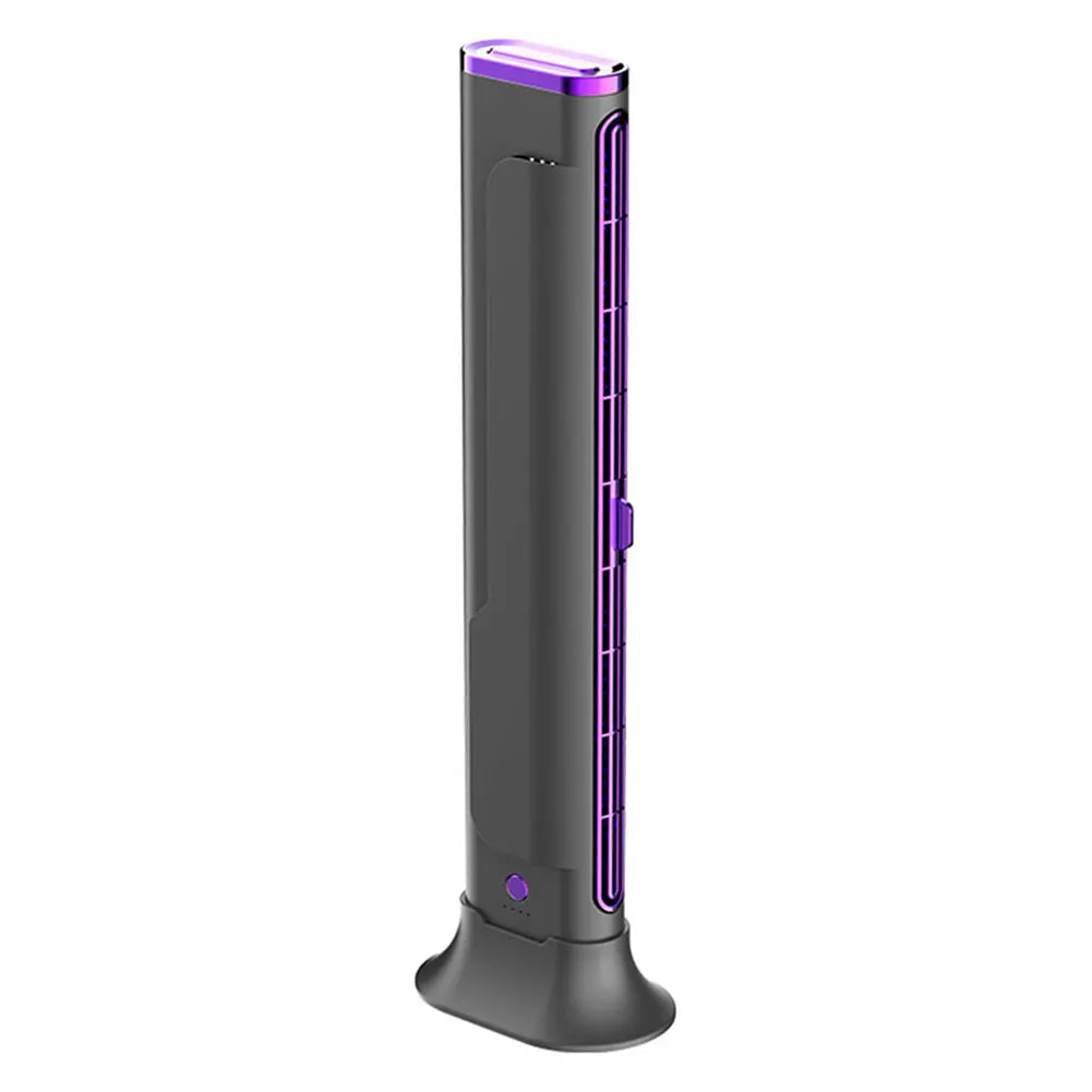 Desk Tower Fan USB Rechargeable Quiet Air Cooler Tabletop Air Conditioner Desktop Cooling Fan for Home Office Dormitory