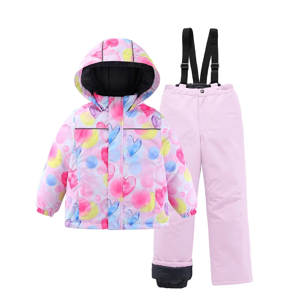 Kids Ski Suit Waterproof Snowboard Jacket & Pants Set - Boys Girls Winter Snow Gear 3-12 Years