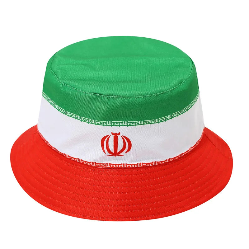 2026 Countries National Flag Bucket Hat Men Women Football Fan Party Football Cup Reversible Sun Hat Soccer Fans Fisherman Hat