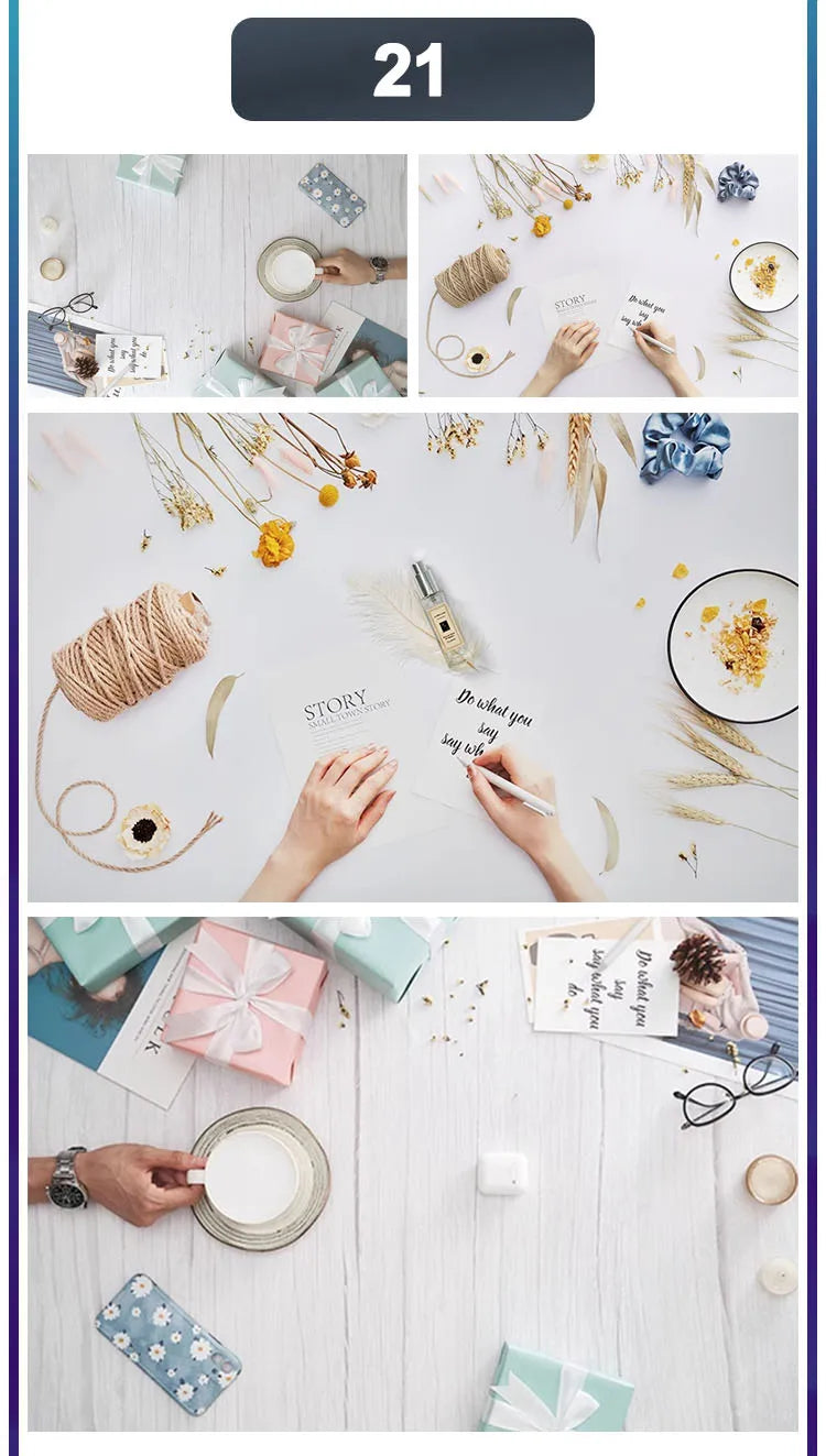 3D Double Sided Photography Backdrops 57*87cm Photos Background Props Product Food Photo Decoration Accessories Wallpaper