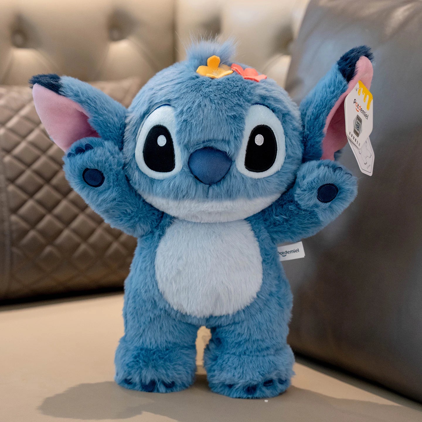 Genuine Disney Stitch 25-30CM Plush Toy Anime Lilo & Stitch Stuffed Toys Kawaii Cartoon Cute Pillow Doll Toys Kids Birthday Gift