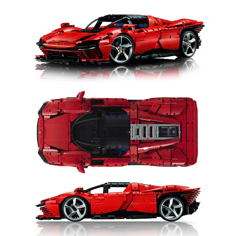 MOC Bricks Super Speed Technicial Sport Car Compatible Model Building Blocks Toy for Boys Kids Children Birthday Christmas Gift