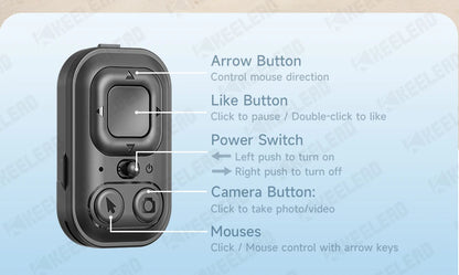 Tripod for Mobile Phone 360°Auto-Rotation Shooting C17 Quadrapod Selfie Stick Phone Stand AI Face Following, with Remote Control