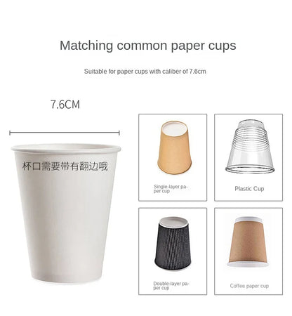 Disposable Paper Cup Remover Automatic Water Dispenser Cup Holder Home Punch-free Wall-mounted Cup Storage Rack